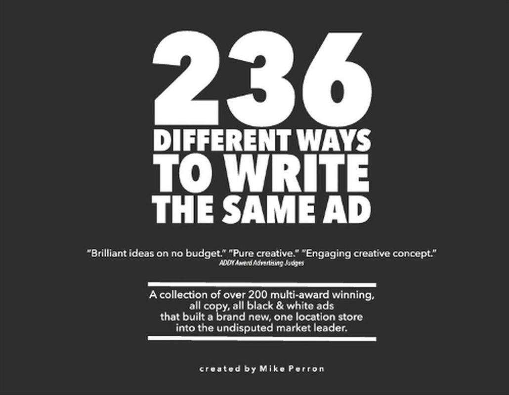 236 Different Ways to Write the Same Ad/Product Detail/Reading