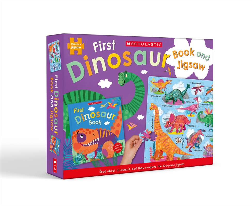 First Dinosaur: Book and Jigsaw (Miles Kelly: 100 Pieces)/Product Detail/Jigsaw Puzzles