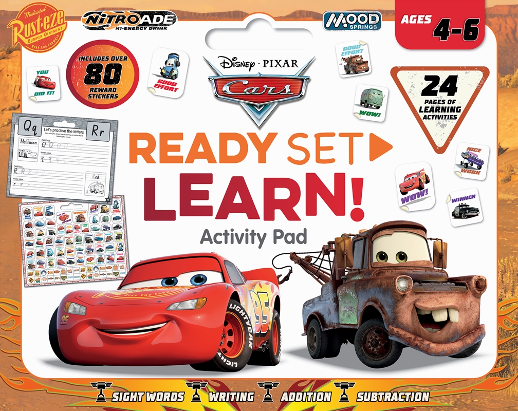 Cars: Ready Set Learn! Activity Pad (Disney Pixar: Ages 4-6 Years)/Product Detail/Kids Activity Books