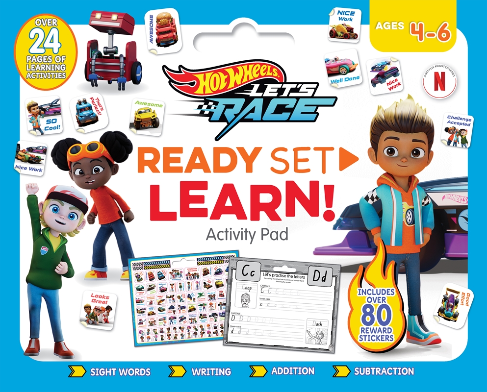 Hot Wheels: Ready Set Learn! Activity Pad (Mattel: Ages 4-6 Years)/Product Detail/Kids Activity Books