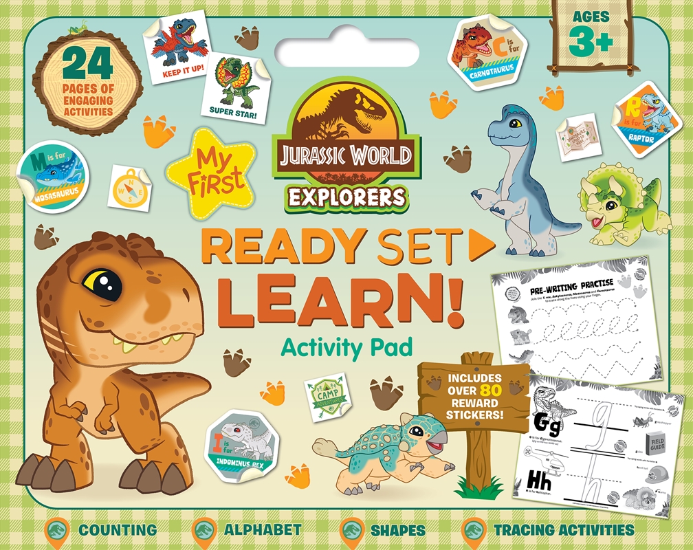 Jurassic World Explorers: Ready Set Learn! Activity Pad (Universal: Ages 3+ Years)/Product Detail/Kids Activity Books