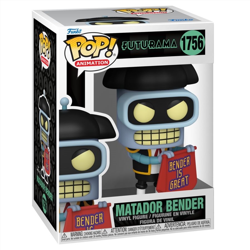 Futurama - Bender (Matador) Pop!/Product Detail/TV