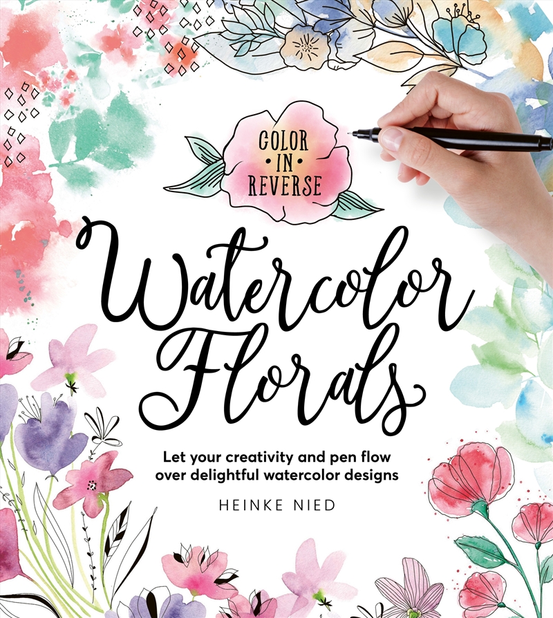 Watercolor Florals (Color in Reverse)/Product Detail/Crafts & Handiwork