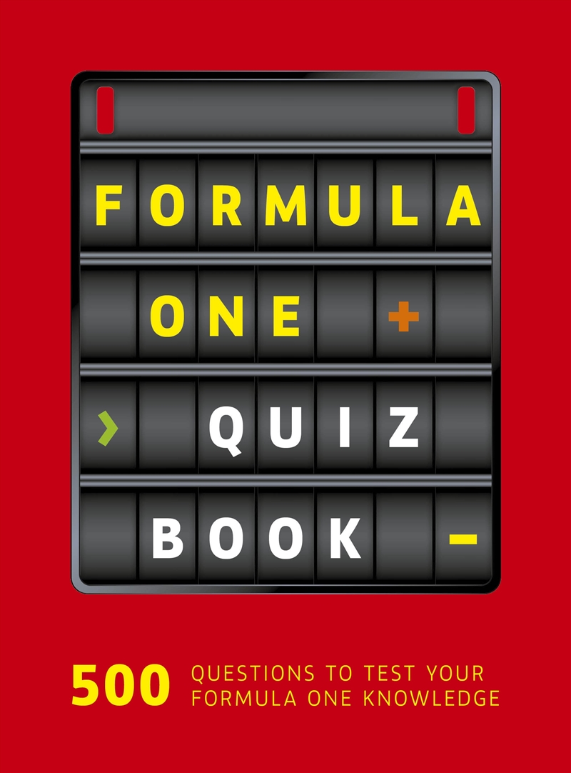 Formula One Quiz Book/Product Detail/Adults Activity Books