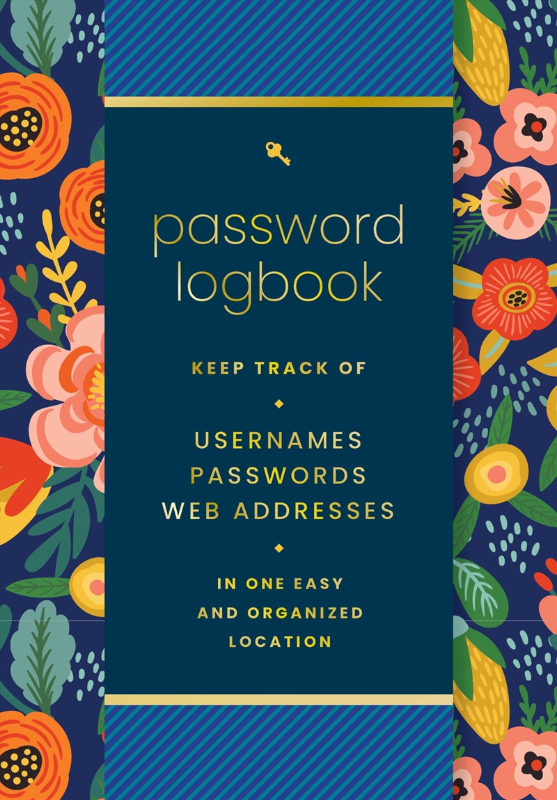 Password Logbook (Hip Floral)/Product Detail/Notebooks & Journals