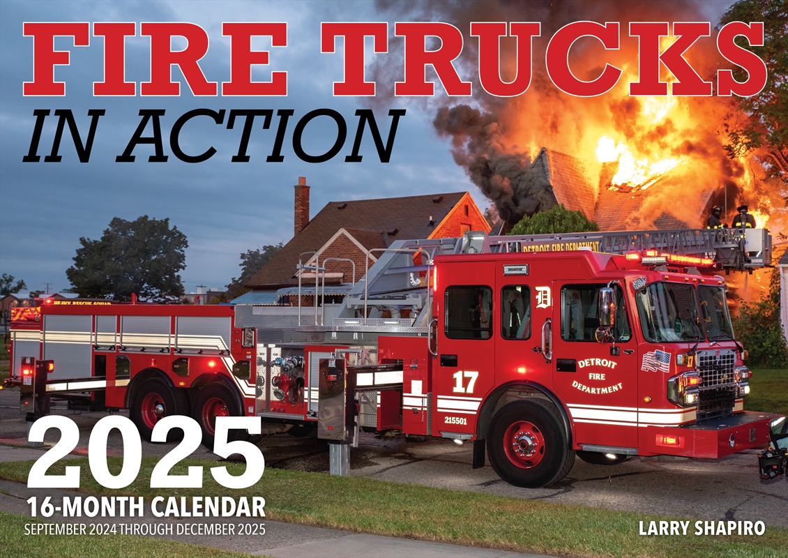 Fire Trucks in Action 2025/Product Detail/Calendars & Diaries