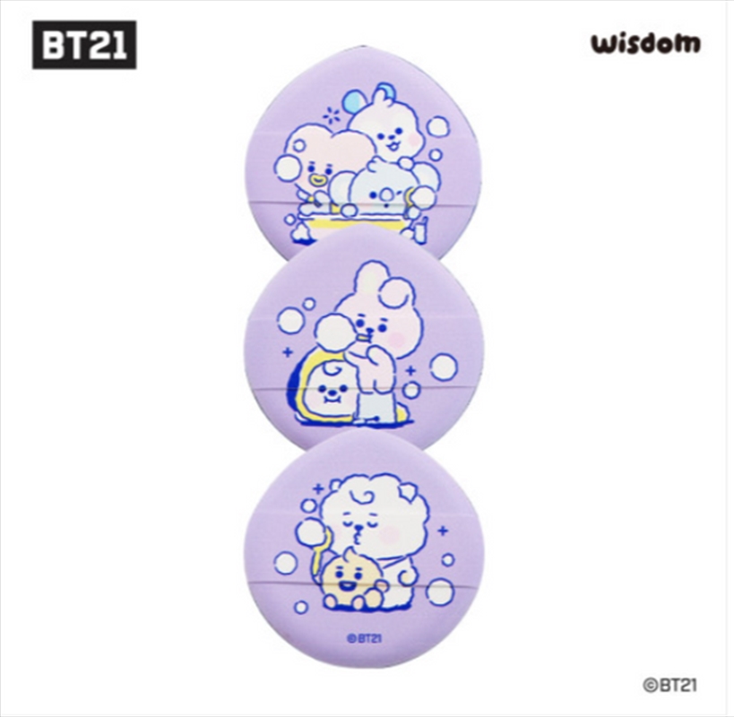 Bt21 - Puff Set (3Ea)/Product Detail/KPOP Merch