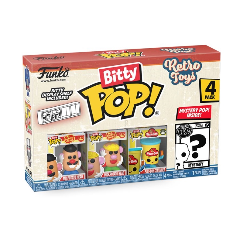 Retro Toys - Mr. Potato Head Bitty Pop! 4-Pack/Product Detail/Funko Collections