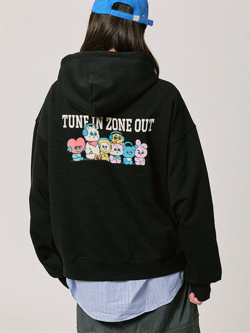 Bt21 - Basic Group Tune Hooded Sweatshirt 2024 F/W Black / M/Product Detail/KPOP Merch