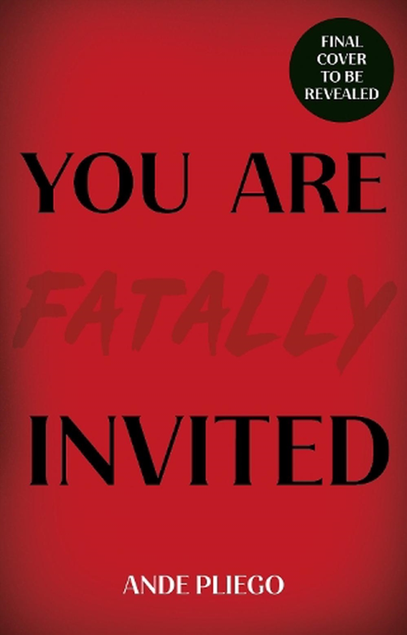 You Are Fatally Invited/Product Detail/Crime & Mystery Fiction