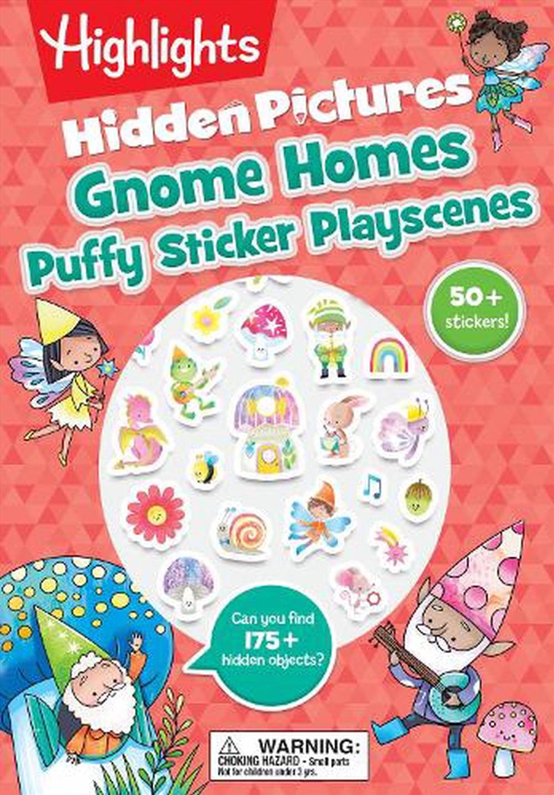 Gnome Homes Hidden Pictures Puffy Sticker Playscenes/Product Detail/Kids Activity Books