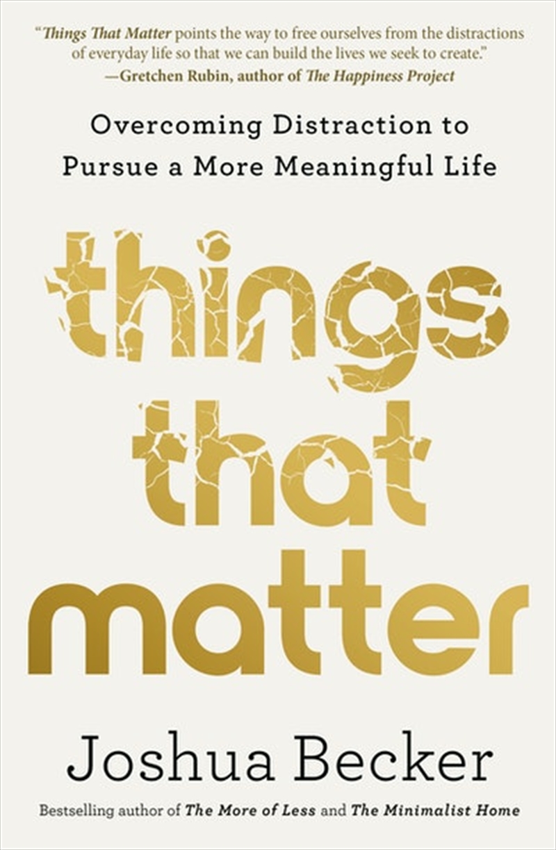 Things That Matter/Product Detail/Self Help & Personal Development