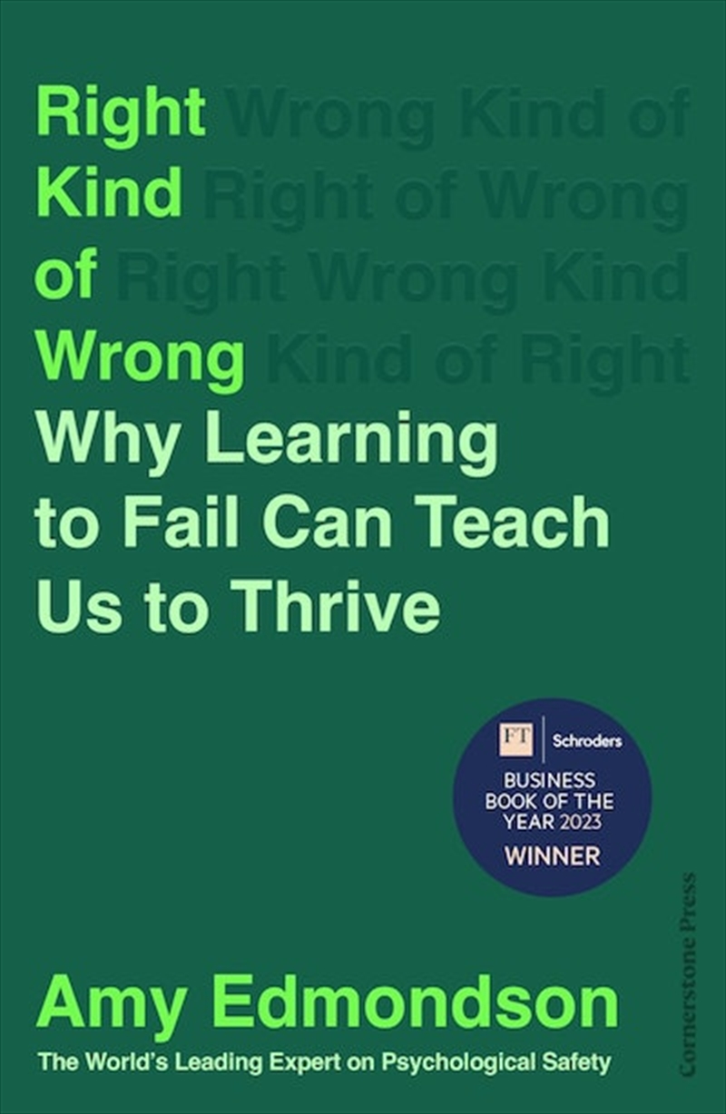 Right Kind of Wrong/Product Detail/Business Leadership & Management