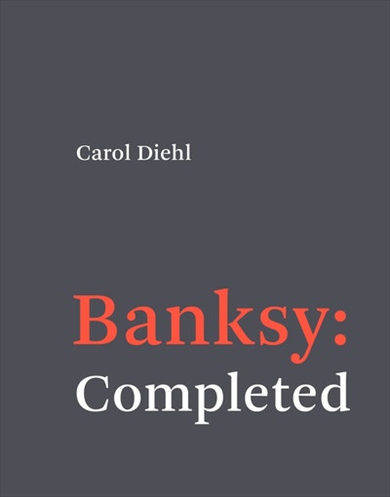 Banksy: Completed/Product Detail/Reading