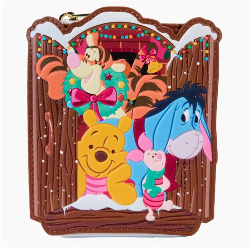 Loungefly Winnie The Pooh - Pooh & Friends Holiday Scene Zip Wallet/Product Detail/Wallets