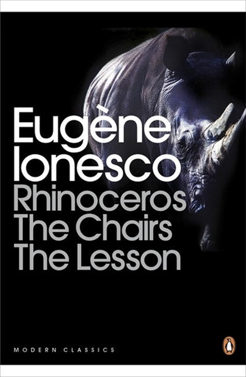 Rhinoceros The Chairs The Lesson/Product Detail/Literature & Poetry