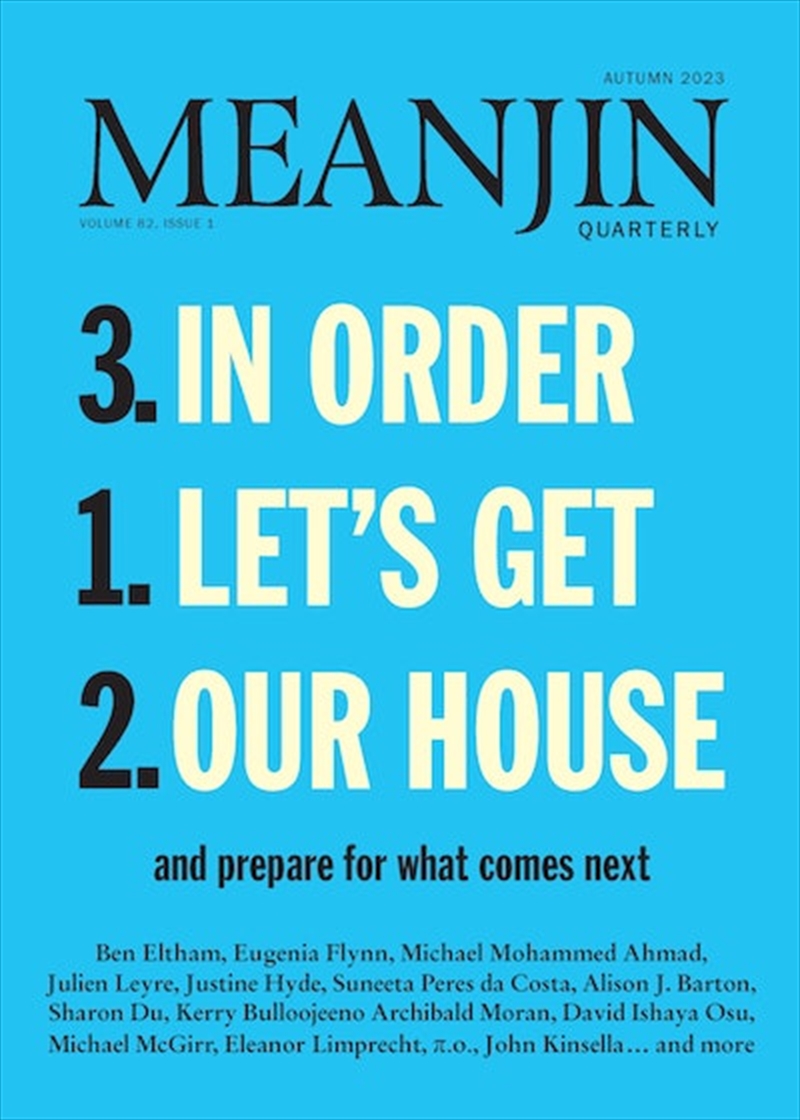 Meanjin Vol 82 No 1/Product Detail/Literature & Poetry