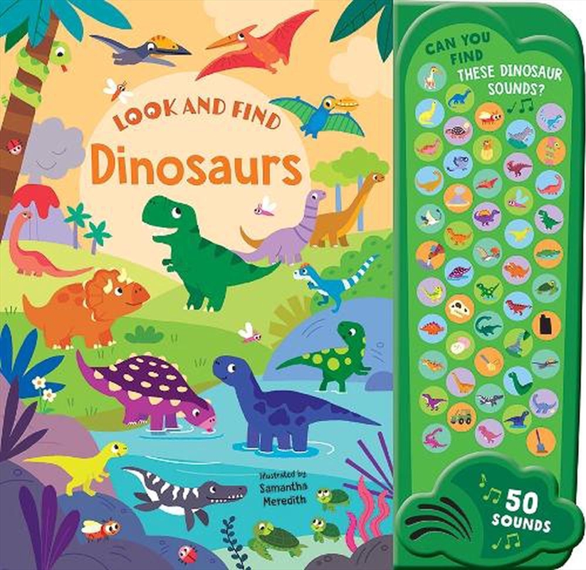 Look and Find - 50-Button Mega Sound Book - Dinosaurs/Product Detail/Early Childhood Fiction Books