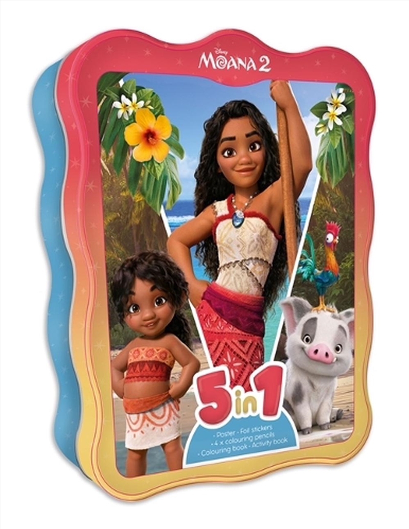 Moana 2: 5 In 1 Tin (Disney)/Product Detail/Kids Activity Books