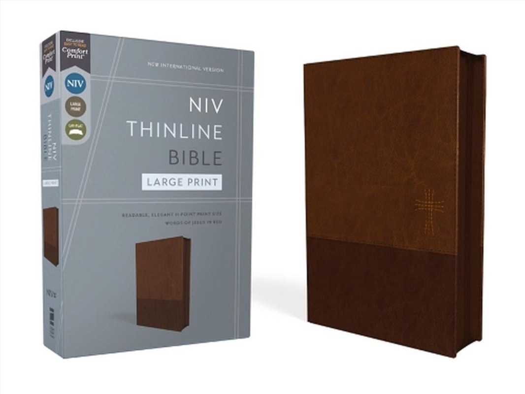 NIV, Thinline Bible, Large Print, Zippered, Red Letter, Comfort Print [brown]/Product Detail/Religion & Beliefs