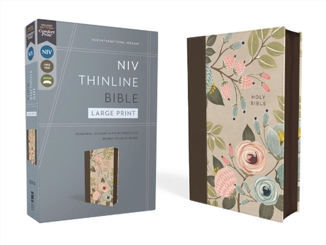 NIV, Thinline Bible, Large Print, Zippered, Red Letter, Comfort Print [Floral]/Product Detail/Religion & Beliefs