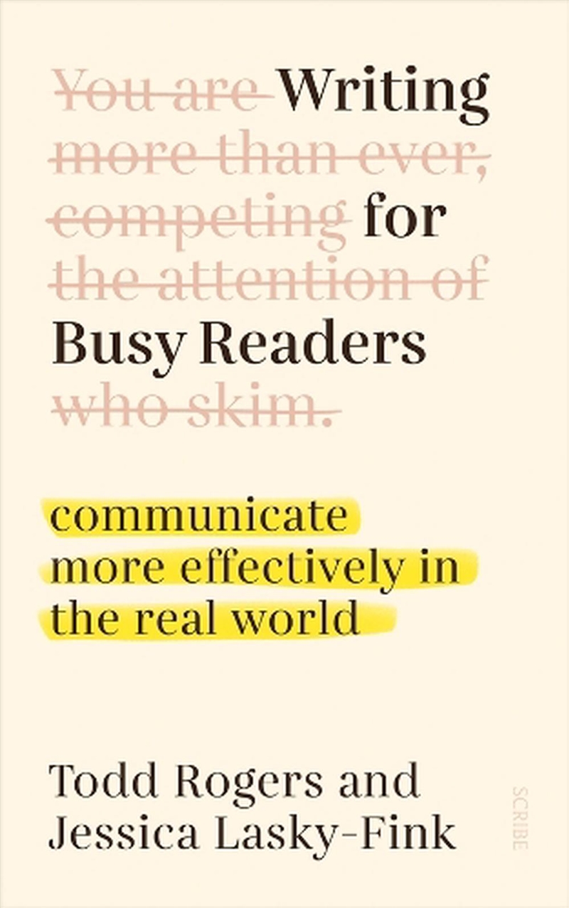 Writing for Busy Readers/Product Detail/Society & Culture