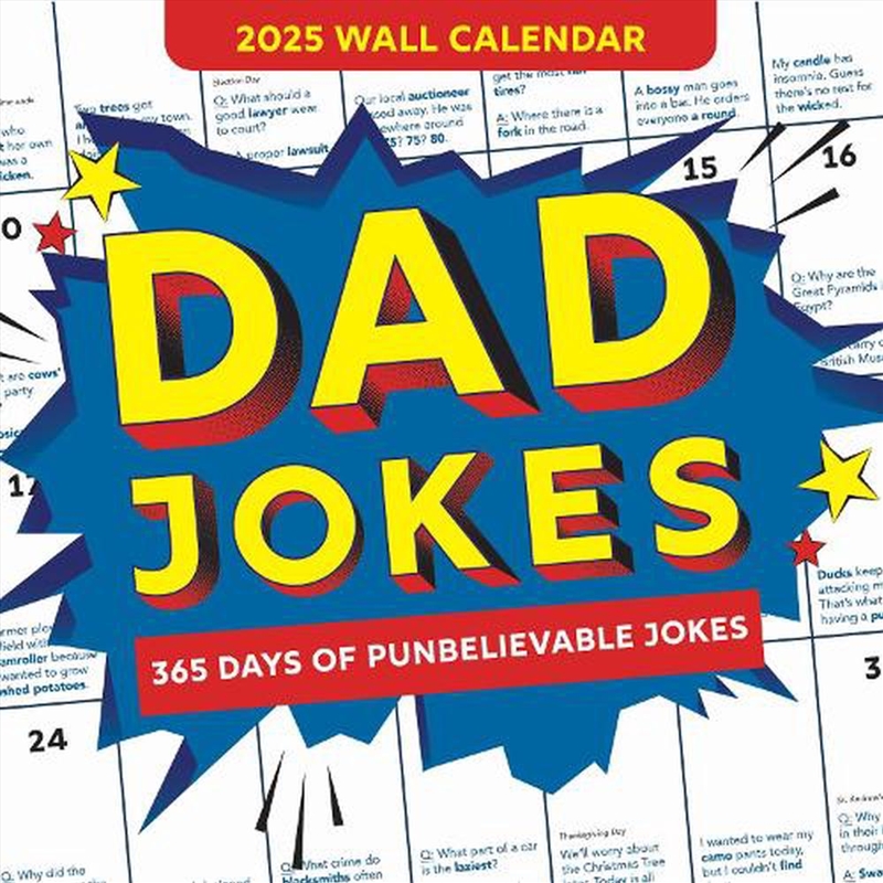 2025 Dad Jokes Wall Calendar/Product Detail/Calendars & Diaries