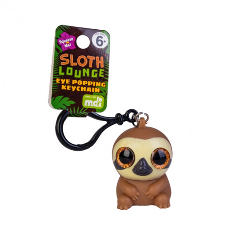 Sloth Eye Popping Keychain/Product Detail/Keyrings