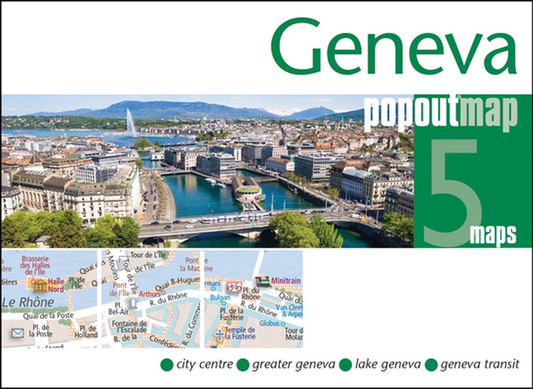 Geneva PopOut Map - pocket size pop up street map of Geneva/Product Detail/Travel & Holidays