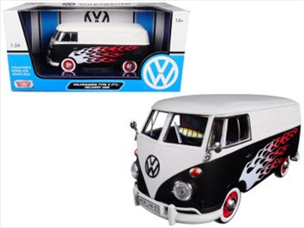 Volkswagen Collection - 1:24 Volkswagen Type 2 (T1) Delivery Van Hot Rod (2 Tone)/Product Detail/Figurines