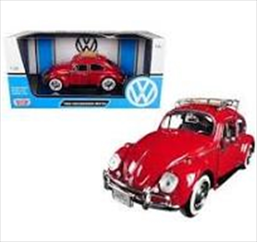 Volkswagen Collection - 1:24 1966 Volkswagen Classic Beetle W/Roof Luggage Rack/Product Detail/Figurines