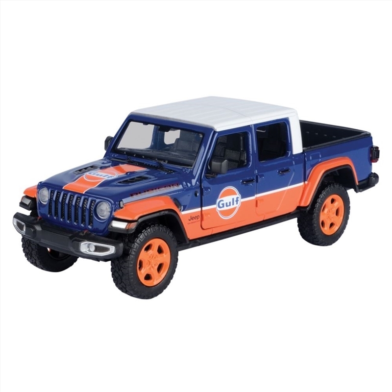 Gulf Collection - 1:27 2021 Jeep Gladiator Rubicon With Gulf Livery/Product Detail/Figurines