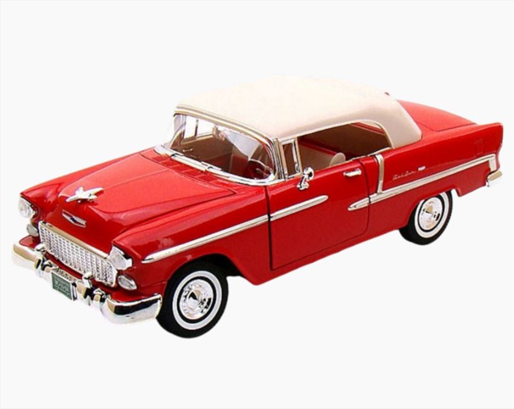 Timeless Legends - 1:18 1955 Chevy Bel Air (Convertible W/Soft Top) (Red)/Product Detail/Figurines