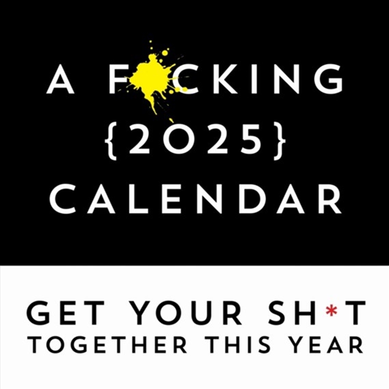 F*cking 2025 Wall Calendar/Product Detail/Calendars & Diaries