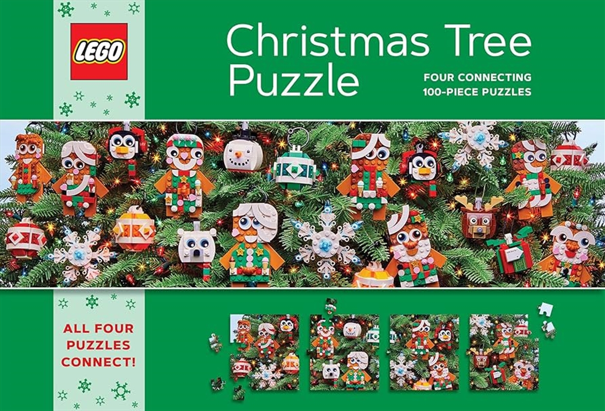 Lego Christmas Tree Puzzle : Four Connecting 100-piece Puzzles/Product Detail/Jigsaw Puzzles