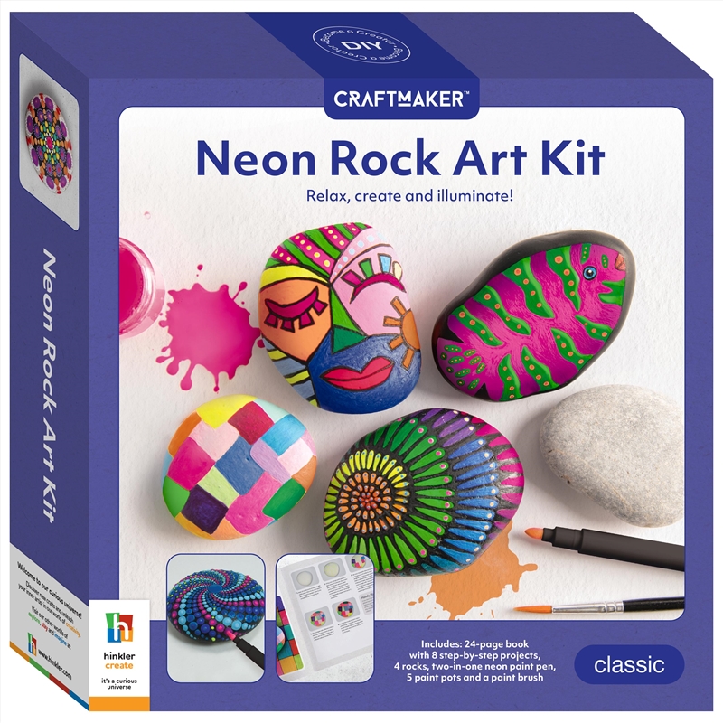 Craft Maker Neon Rock Art Kit/Product Detail/Arts & Craft