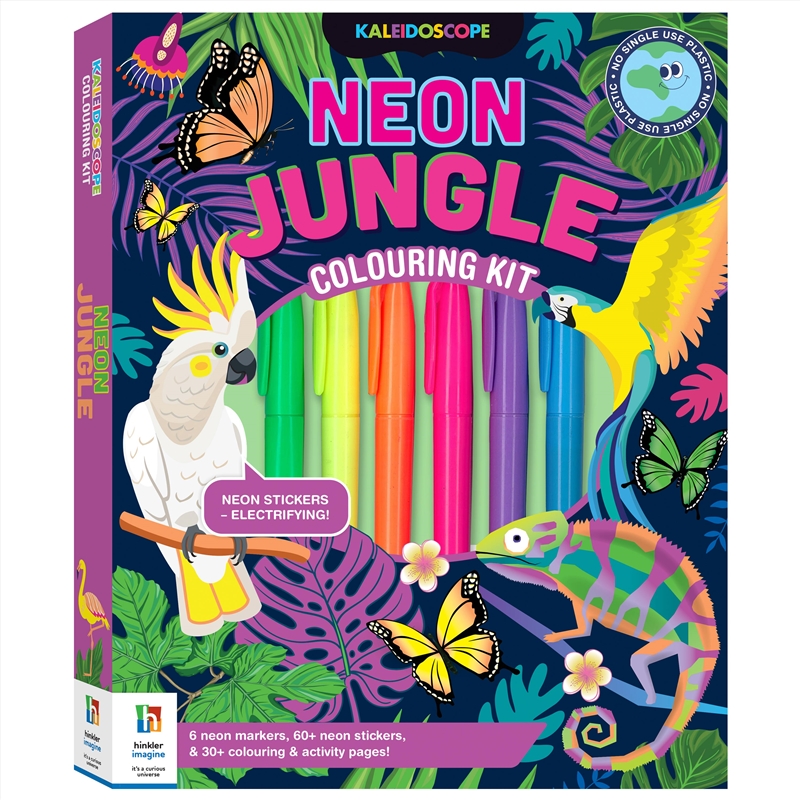 Kaleidoscope Colouring Kit Neon Jungle/Product Detail/Arts & Craft