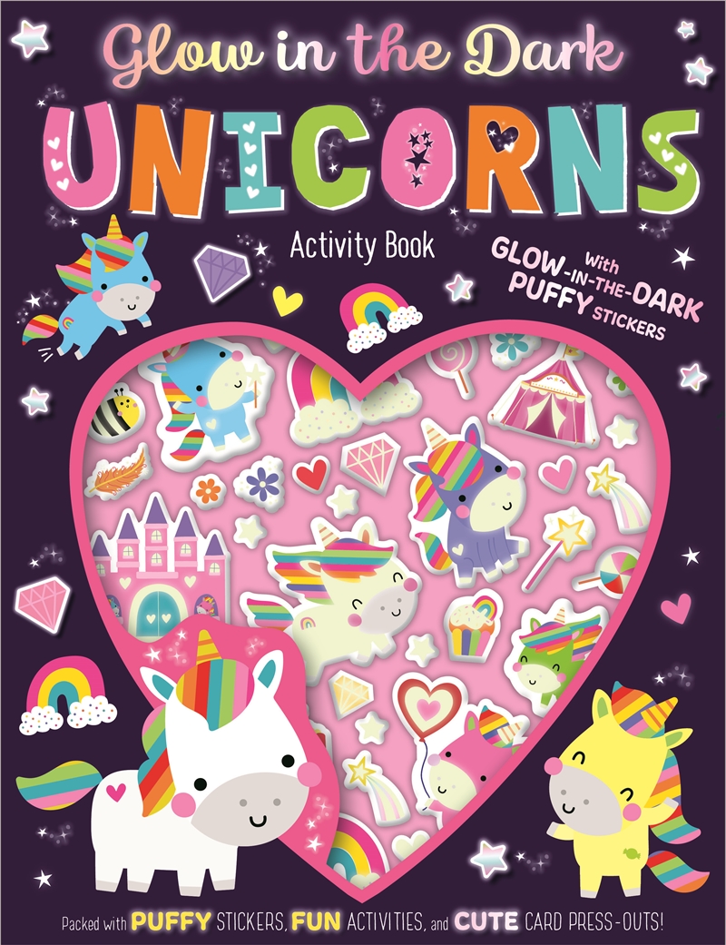 Glow in the Dark Unicorns: Activity Book (With Glow-In-The-Dark Puffy Stickers)/Product Detail/Kids Activity Books