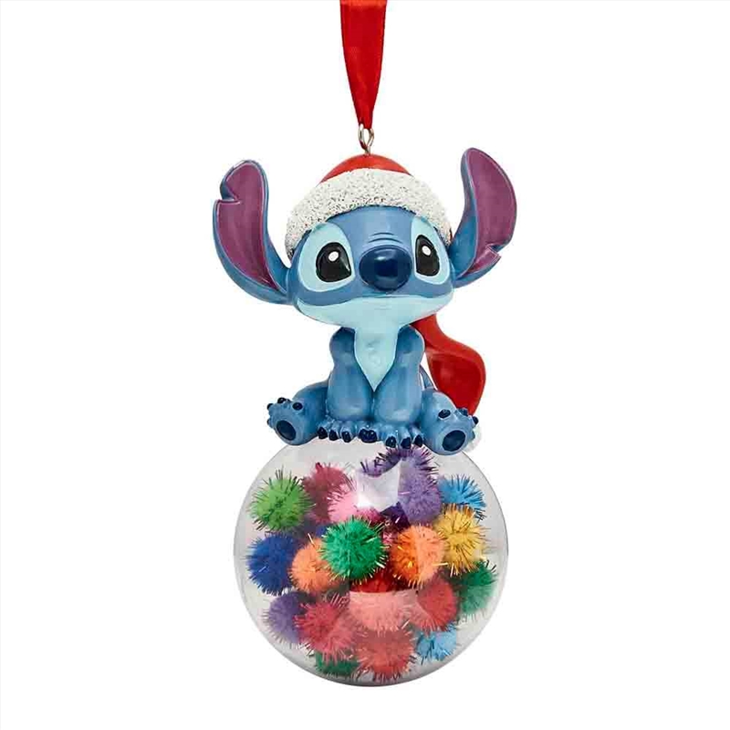 Disney Christmas: Hanging Decoration Stitch On A Bauble/Product Detail/Collectables