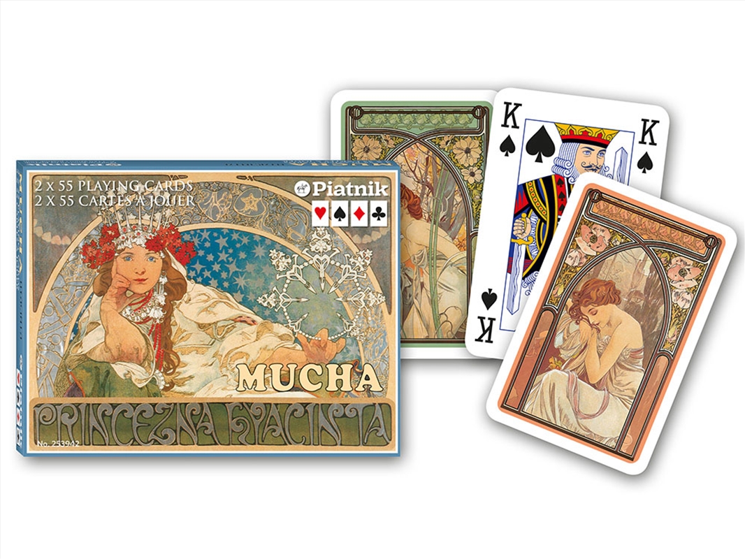 Mucha Hyacinta Bridge Double Deck/Product Detail/Card Games