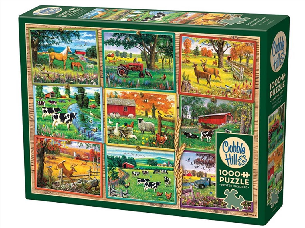 Postcards From The Farm 1000Pc/Product Detail/Jigsaw Puzzles