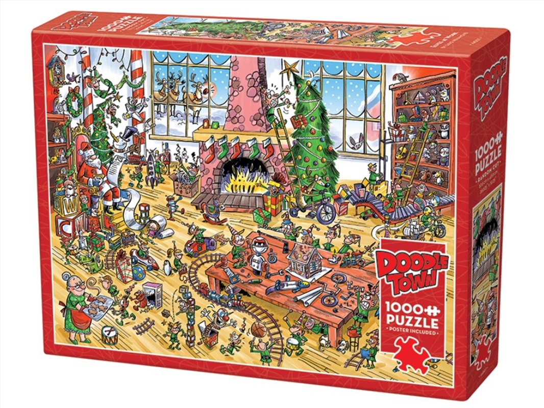 Doodletown Elves At Work 1000P/Product Detail/Jigsaw Puzzles