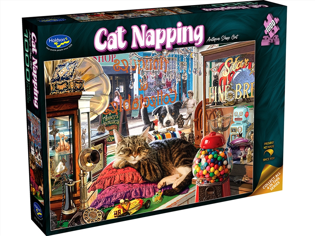 Cat Napping Antique Shop 1000P/Product Detail/Jigsaw Puzzles