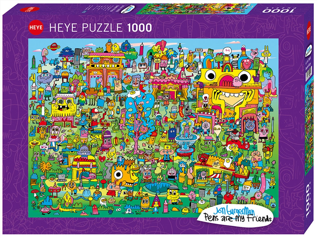 Burgerman,Doodle Village 1000P/Product Detail/Jigsaw Puzzles