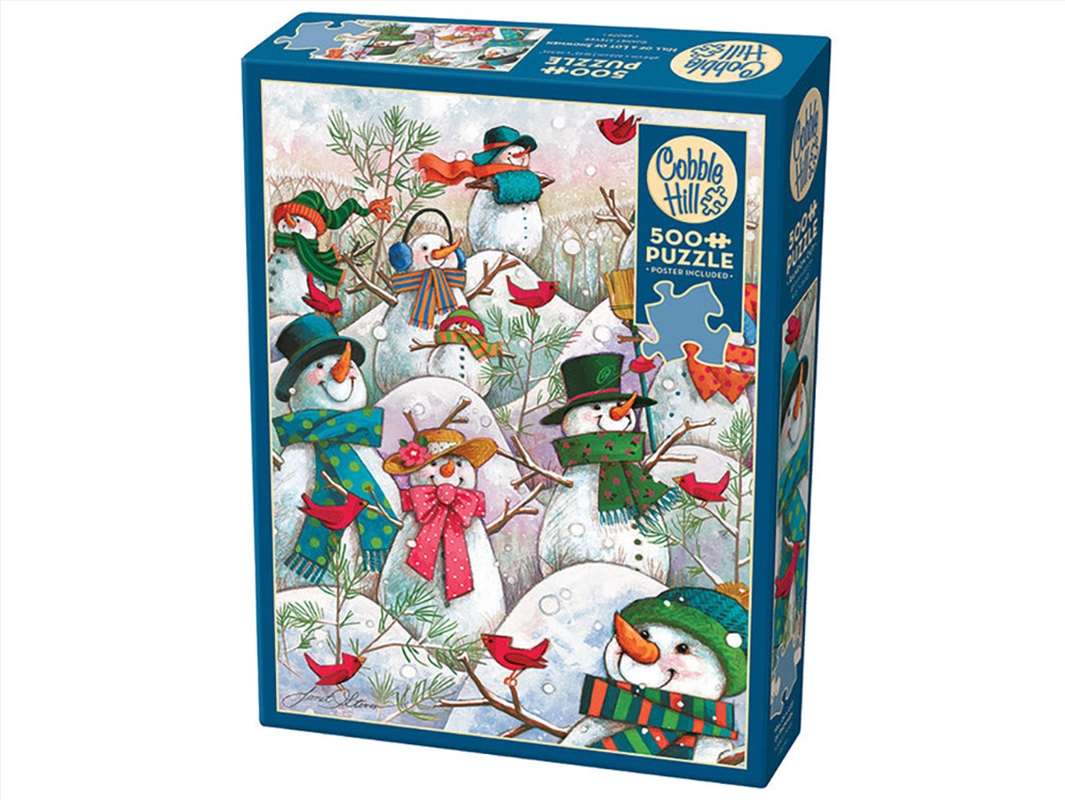 Hill Of Snowmen 500Pc/Product Detail/Jigsaw Puzzles