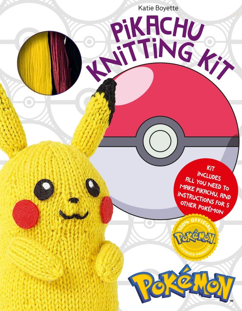 Pokemon Knitting Pikachu Kit - Kit Includes All You Need to Make Pikachu and Instructions for 5 Othe/Product Detail/Crafts & Handiwork