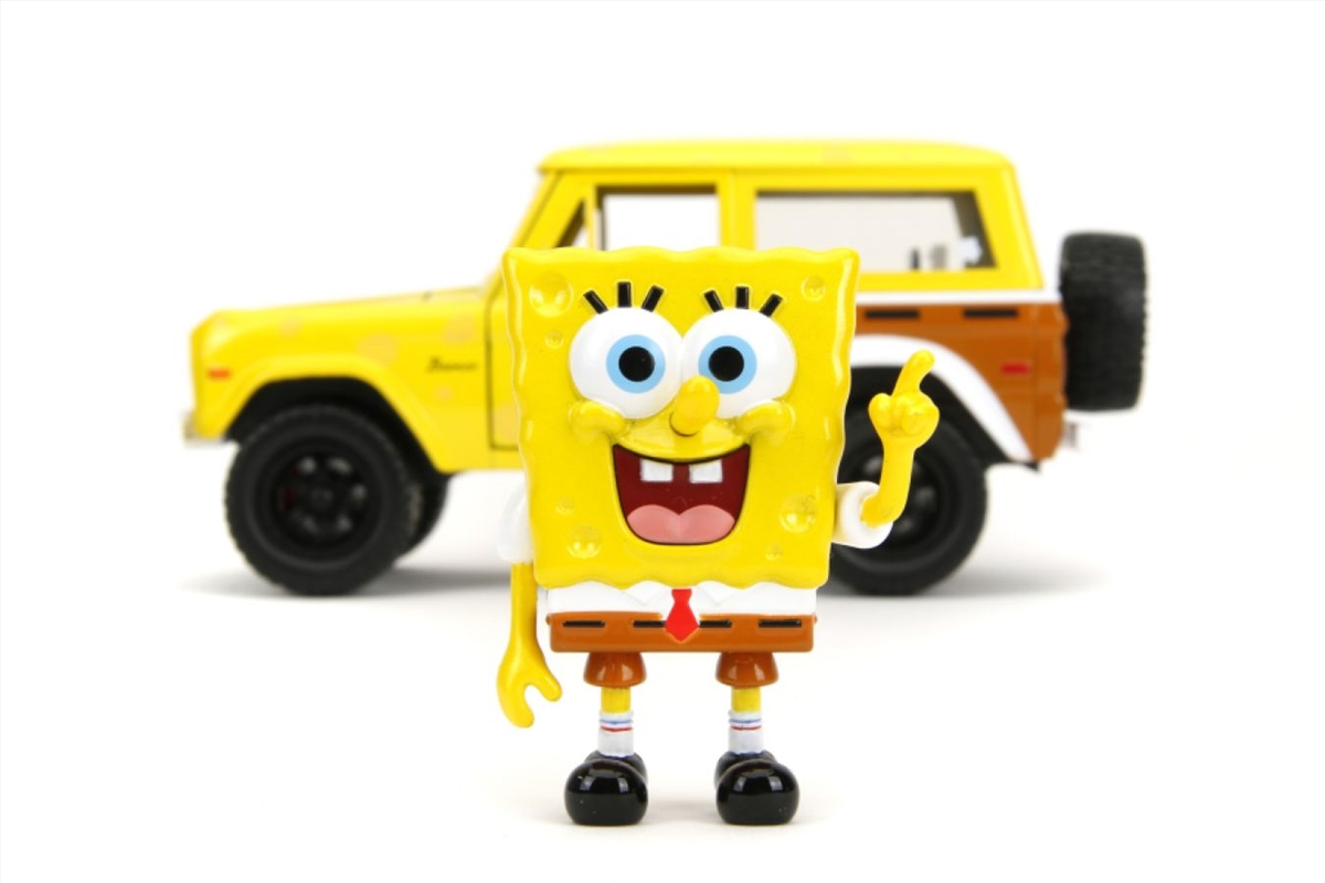 Spongebob Squarepants - 1972 Ford Bronco (with Spongebob) 1:24 Scale Diecast Vehicle/Product Detail/Figurines