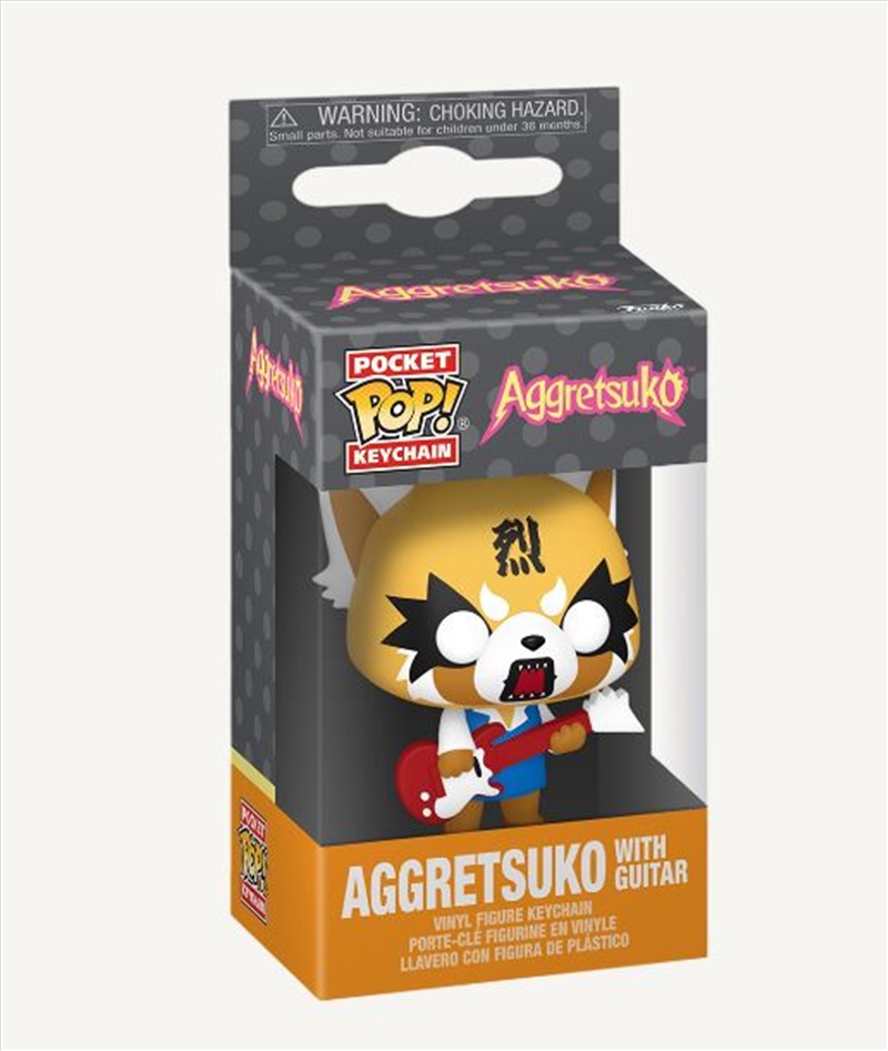 Aggretsuko - Aggretsuko w/Guitar Pop! Keychain/Product Detail/Pop Vinyl Keychains