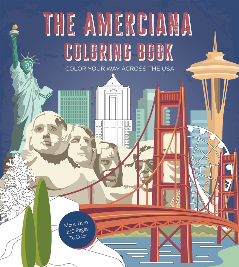 The Americana Coloring Book/Product Detail/Adults Colouring