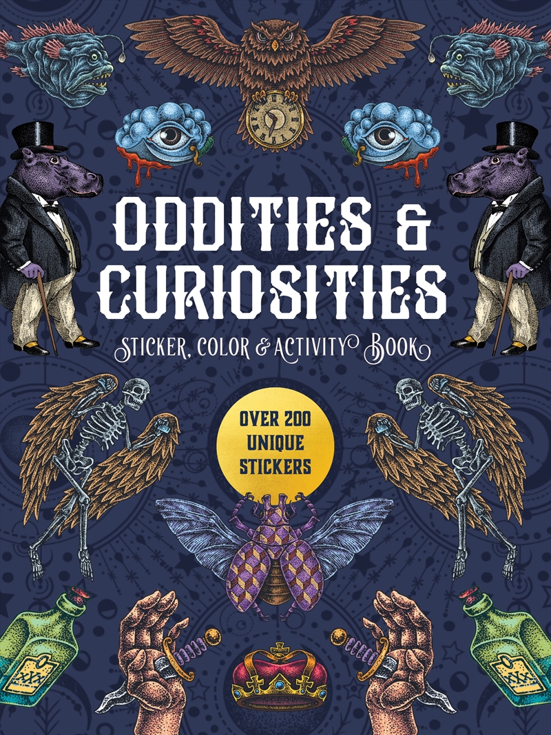 Oddities & Curiosities Sticker, Color & Activity Book/Product Detail/Adults Activity Books